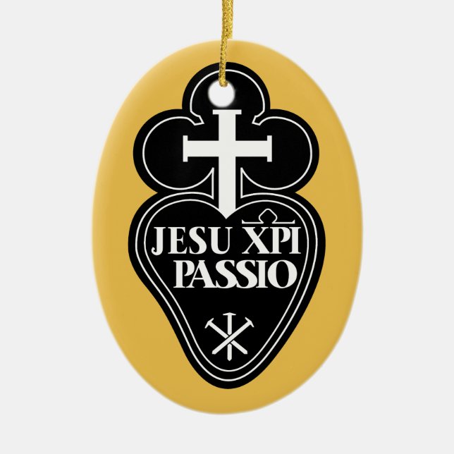 Passionists symbol Christmas tree Ornament (Front)