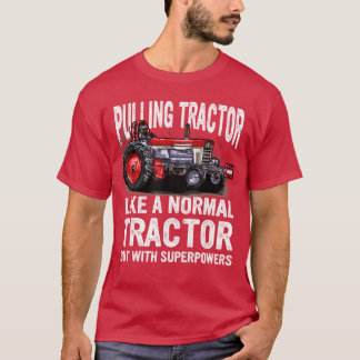 Passionractorpulling Mens Blackractor Pulling Supe T-Shirt