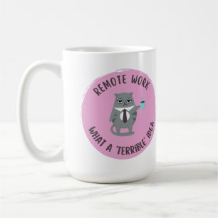 Passive Aggressive (Remote work) (pink) Coffee Mug