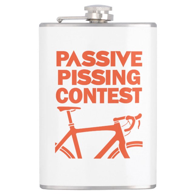 Passive Pissing Contest Hip Flask (Front)