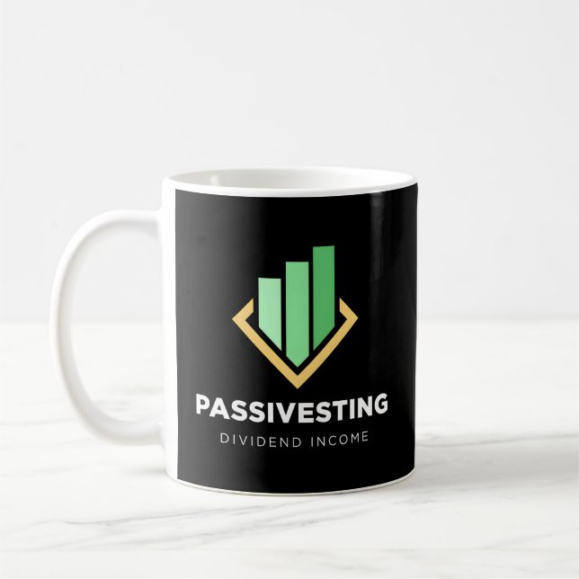 Passivesting Dividend Income Investor Passive Inco Coffee Mug (Left)