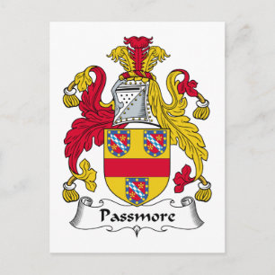 Passmore Family Crest Postcard