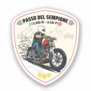 Passo del Sempione italian swiss Mountains moto