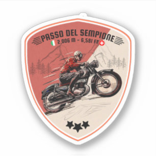 Passo del Sempione italian swiss Mountains motorc