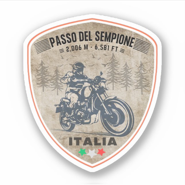 Passo del Sempione italian swiss Mountains motorcy (Front)