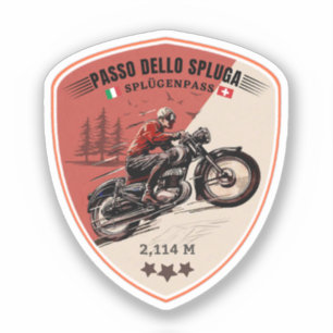 Passo dello Spluga italian swiss Mountains moto