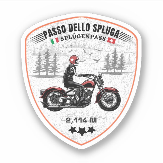  Passo dello Spluga italian swiss Mountains moto (Front)