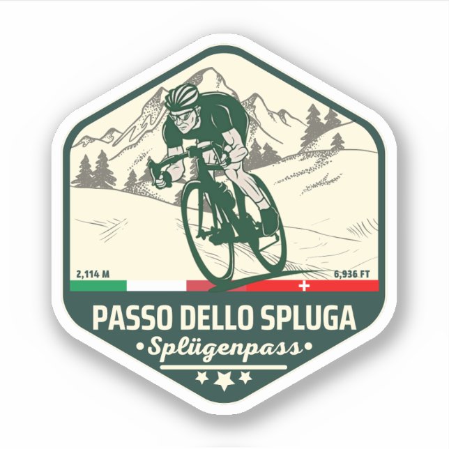  Passo dello Spluga italian swiss Mountains moto (Front)
