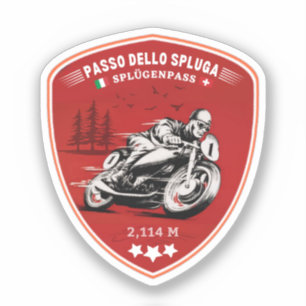Passo dello Spluga italian swiss Mountains moto