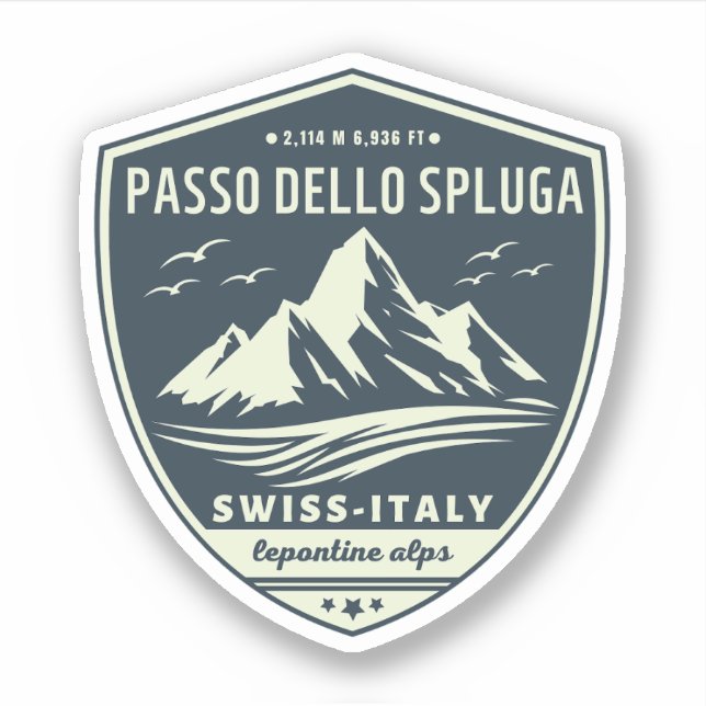 Passo dello Spluga italian swiss Mountains moto (Front)
