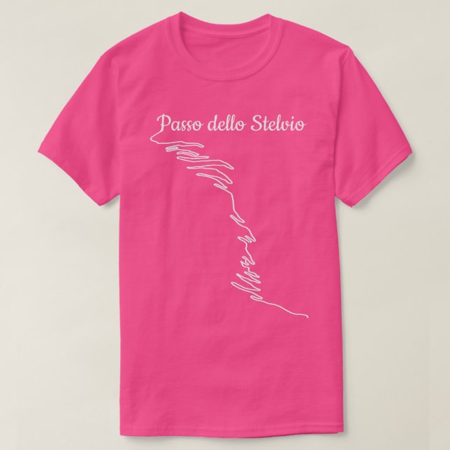 Passo dello Stelvio Bike Motorbike and cycling  T-Shirt (Design Front)