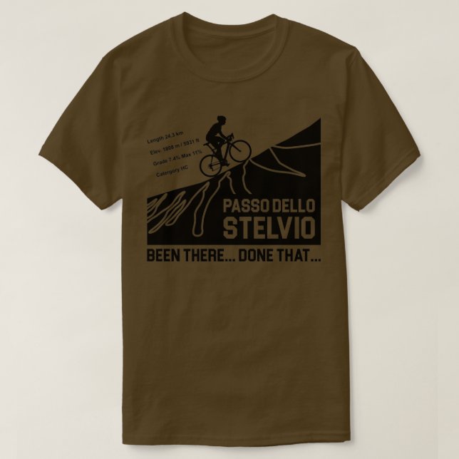 Passo Dello Stelvio Cycling  T-Shirt (Design Front)