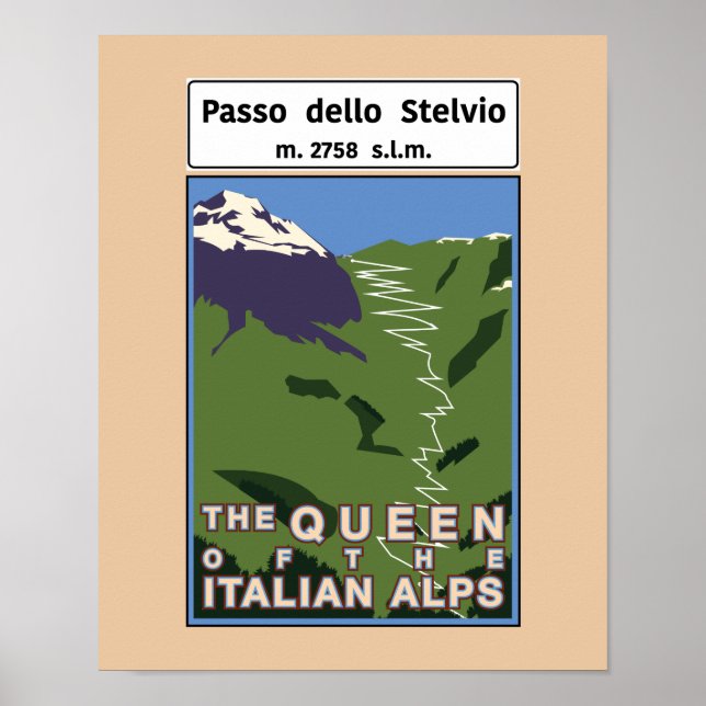 Passo dello Stelvio Poster (Front)