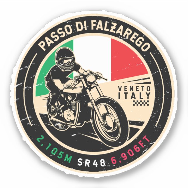 Passo di Falzarego Italy Falzarego Pass Motorcycle (Front)