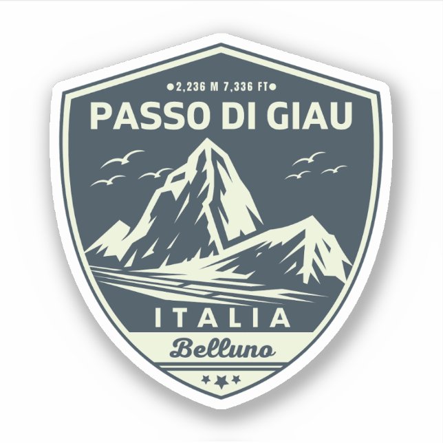  passo di giau - giau pass italian Mountains alps  (Front)