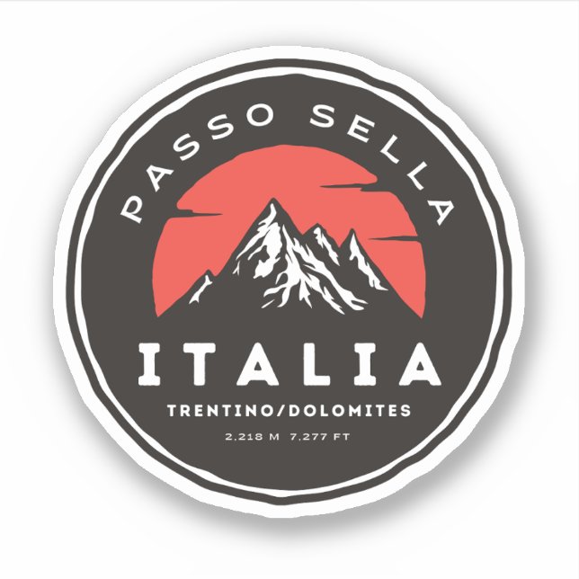  passo Sella italian Mountains motorcycle trip (Front)