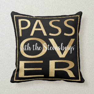 Passover 16 x 16 Pillow Passover Classic Gold