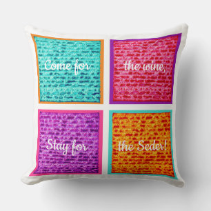 Passover 20 x 20 Colourful Matzah Cushion