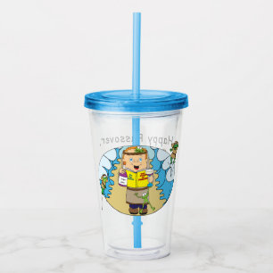 Passover Acrylic Tumbler 16 oz Boy and his Frogs