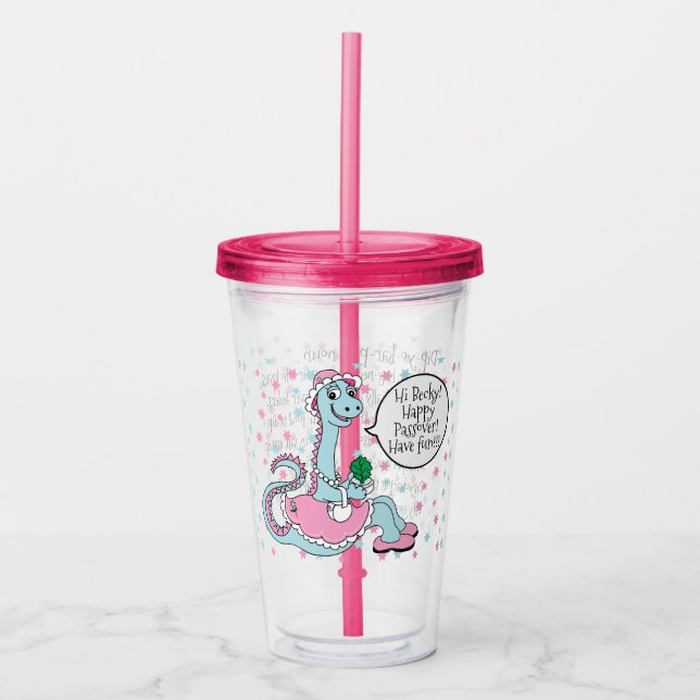 Passover Acrylic Tumbler 16 oz Define Dipyokarpas (Front)
