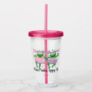 Passover Acrylic Tumbler 16 oz Hoppy Passover Frog