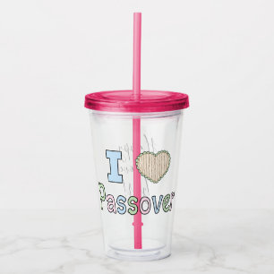 Passover Acrylic Tumbler 16 oz  I Love Passover