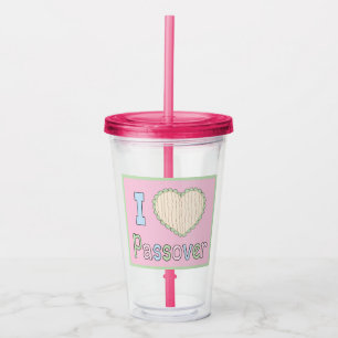 Passover Acrylic Tumbler 16 oz I Love Passover