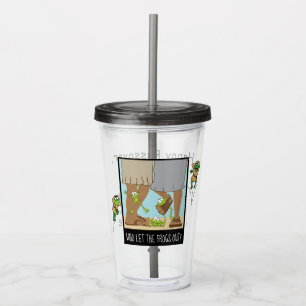 Passover Acrylic Tumbler 16 oz Who Let Frogs Out