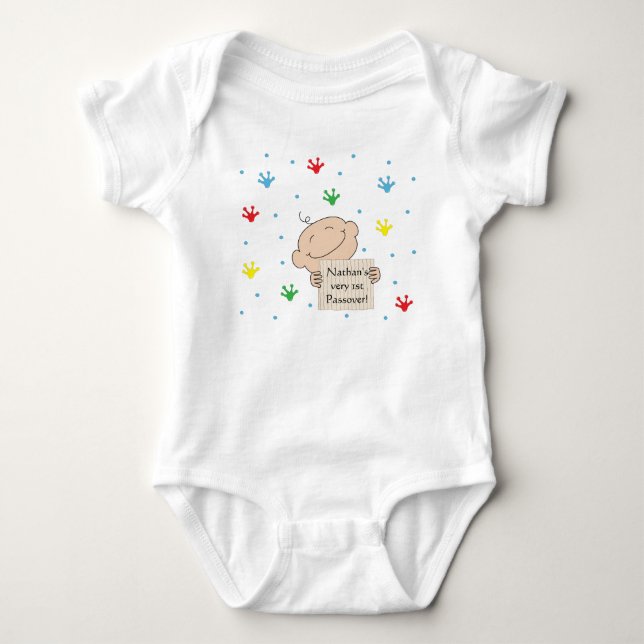 Passover Baby Bodysuit Customise "1st Passover" (Front)