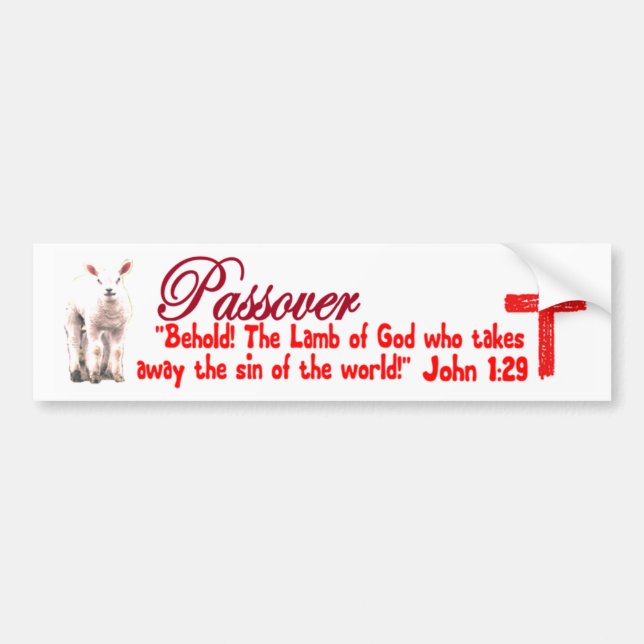 Passover Bumper Sticker (Front)