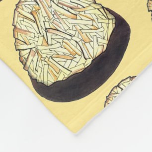 Passover Chocolate Coconut Macaroon Jewish Dessert Fleece Blanket