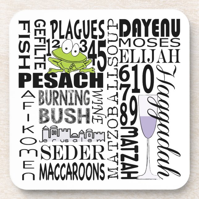 Passover Coasters "Dayenu" (Front)