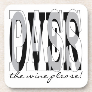 Passover Coasters "Passover the wine please!"