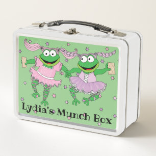 Passover Frogalas White Metal Lunch Box
