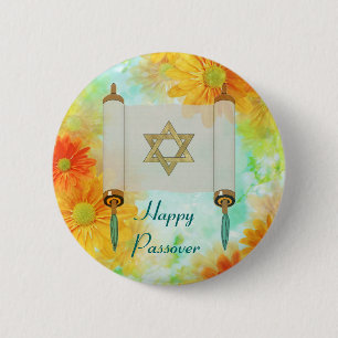 Passover Greetings 6 Cm Round Badge