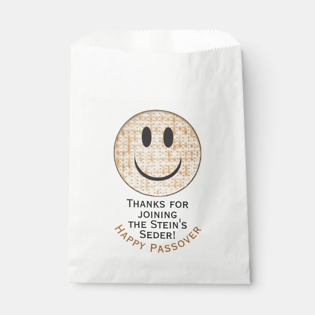 Passover Happy Matzah Goodie Favour Bag (Front)