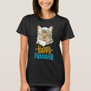 Passover Happy Passover Cat Seder Jewish Holiday T-Shirt