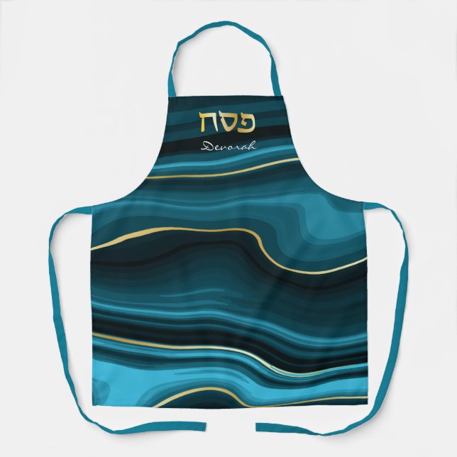 Passover Hebrew Personalized Pesach Seder Apron (Front)