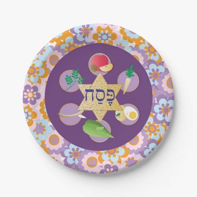 Passover Joy Paper Plate (Front)