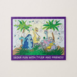 Passover Kids' Dinosaur Seder Puzzle for Children