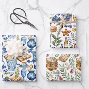 Passover Matzah Wrapping Paper Sheet