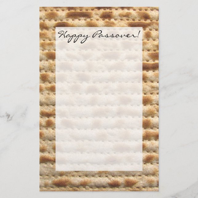 Passover matzah writing paper (Front)