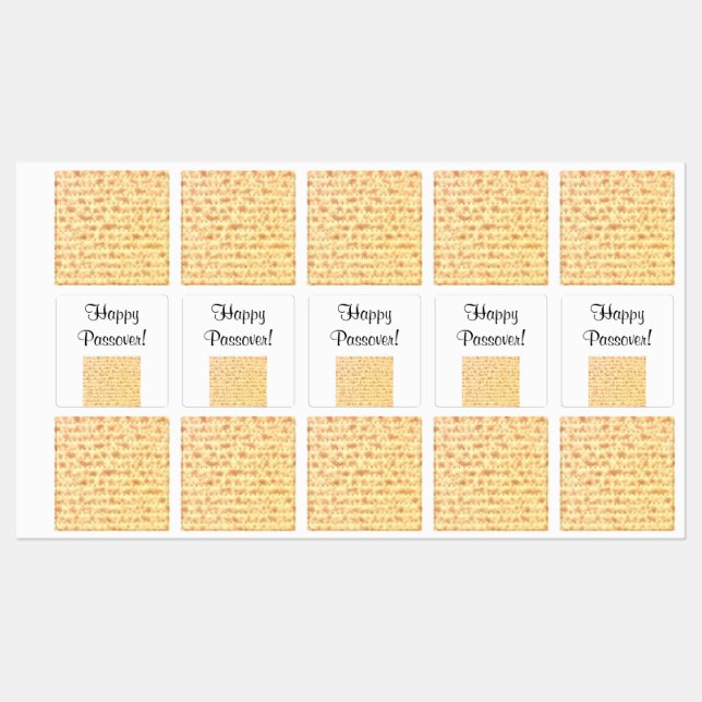 Passover Matzo Stickers 4Sarah (Sheet)