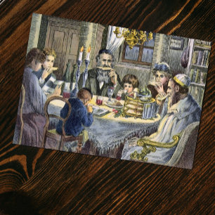 passover meal postcard