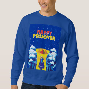 Passover Moses & Israelites' Exodus Pop Art Paint Sweatshirt