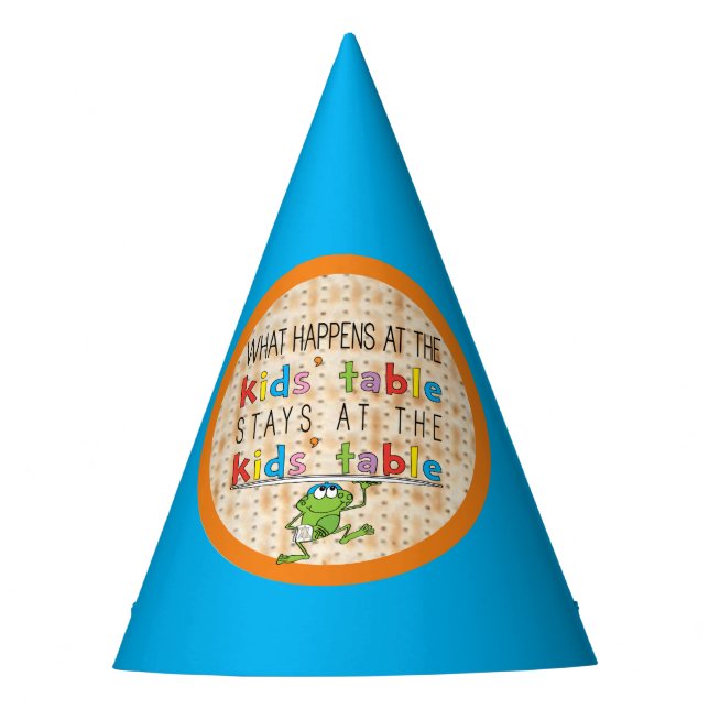 Passover Party Hat The Kids' Table (Front)