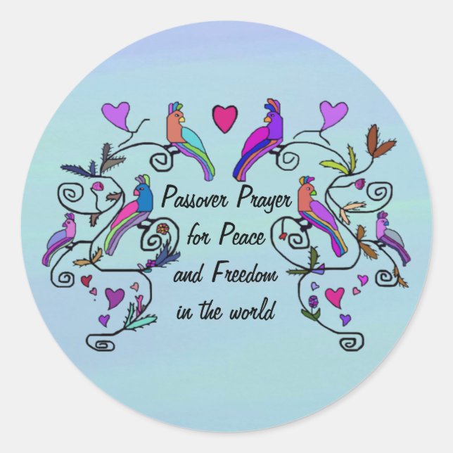 Passover Peace Stickers (Front)
