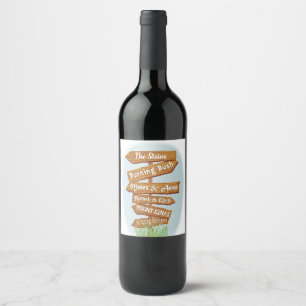 Passover Personalise Signs of the Time Wine Label