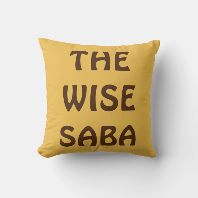 PASSOVER PESACH PILLOW FOR GRANDPA "THE WISE SABA" (Front)