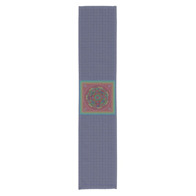Passover Runner The Seder Table Blue 14 x 72 (Front)